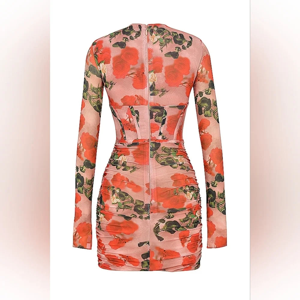 Rose Print 'Adanna' House of CB- XS - Picture 8 of 13